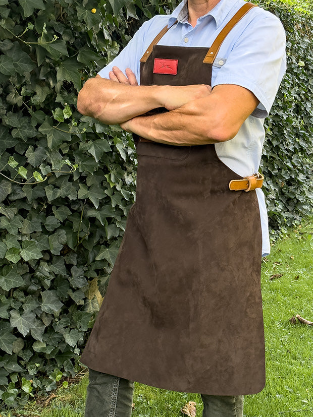 DIE GRILLSCHÜRZE "PREMIUM" - dunkelbraun
