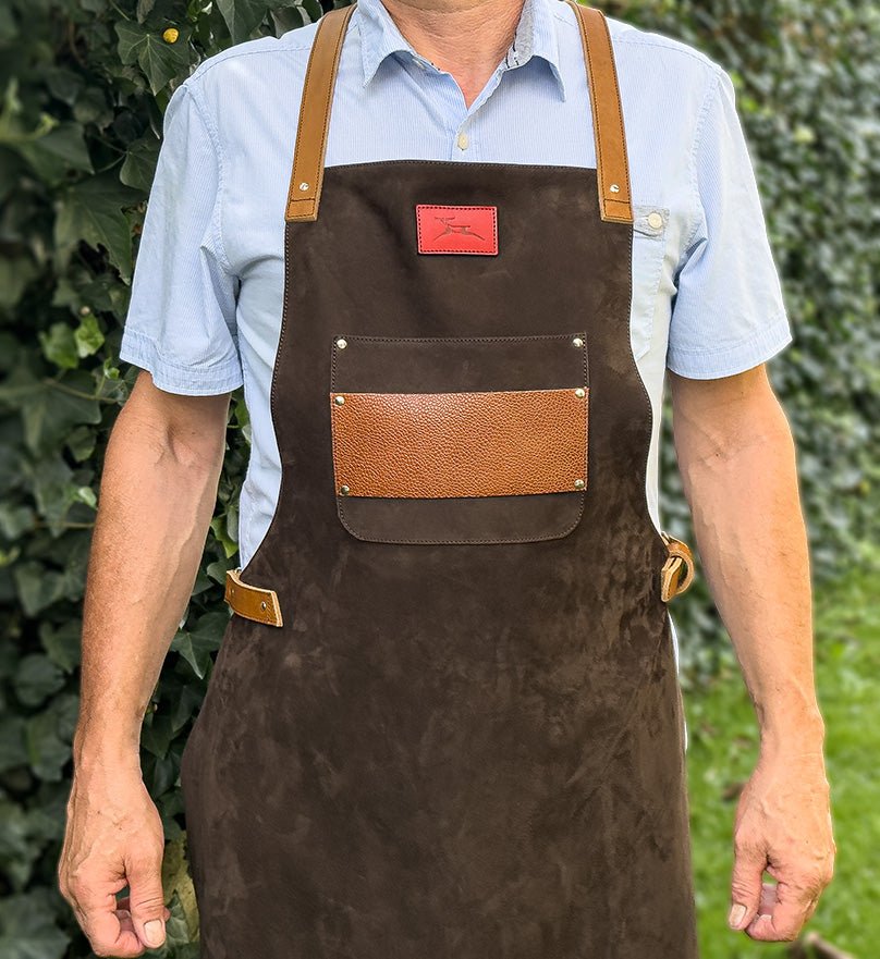 DIE GRILLSCHÜRZE "PREMIUM" - dunkelbraun